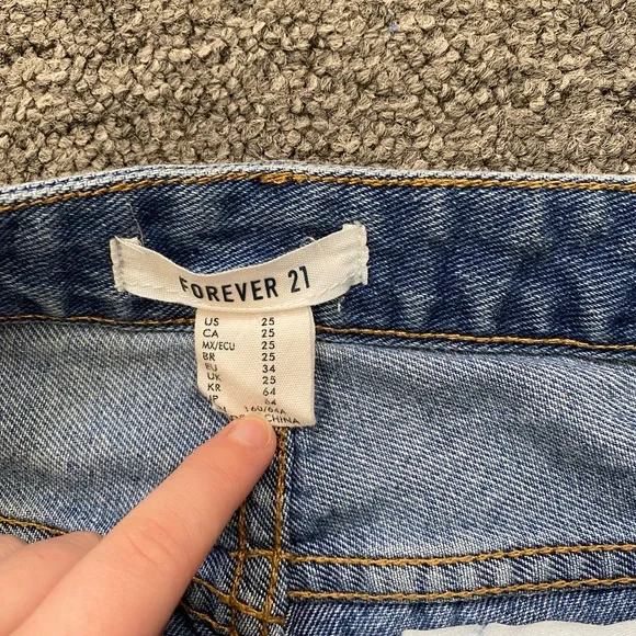 Distressed Blue Jeans - Picture 3 of 5